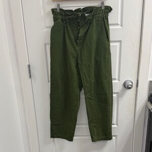 Urban Outfitters Green Terra High Waist Button Fly Pants Small